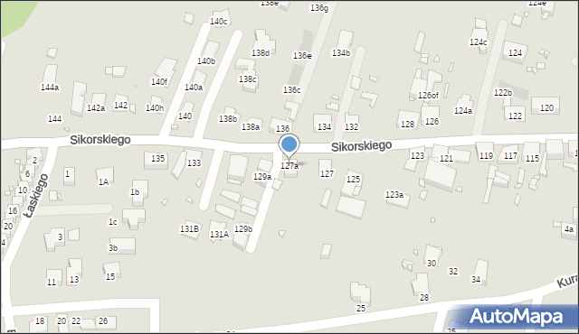 Zabrze, Sikorskiego Władysława, gen., 127a, mapa Zabrza