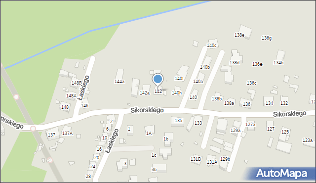 Zabrze, Sikorskiego Władysława, gen., 142, mapa Zabrza