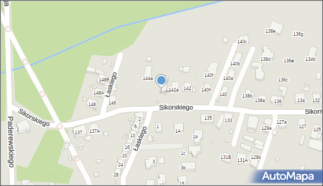 Zabrze, Sikorskiego Władysława, gen., 142b, mapa Zabrza