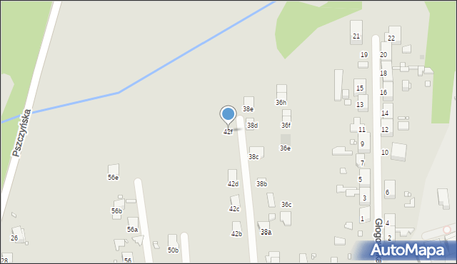 Zabrze, Sikorskiego Władysława, gen., 42f, mapa Zabrza