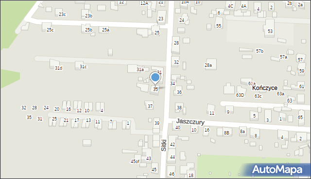 Zabrze, Sitki Konrada, 35, mapa Zabrza