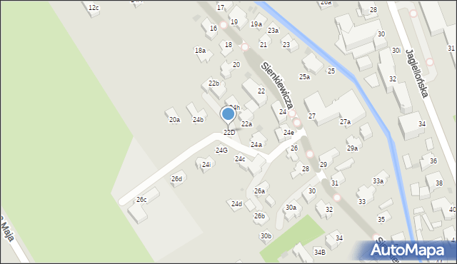 Zakopane, Sienkiewicza Henryka, 22D, mapa Zakopanego