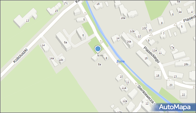 Zakopane, Sienkiewicza Henryka, 7, mapa Zakopanego