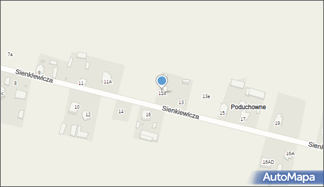 Zakrzówek, Sienkiewicza Henryka, 11d, mapa Zakrzówek