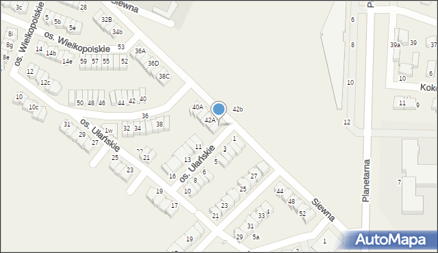 Zalasewo, Siewna, 42C, mapa Zalasewo