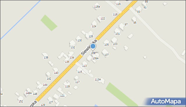 Zawiercie, Siewierska, 109, mapa Zawiercie