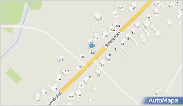 Zawiercie, Siewierska, 114, mapa Zawiercie