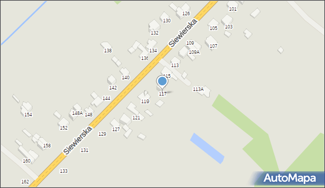 Zawiercie, Siewierska, 117, mapa Zawiercie