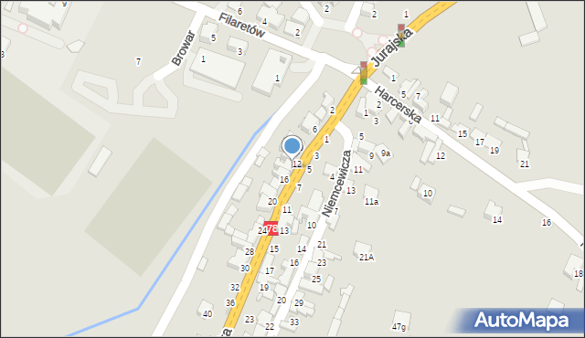 Zawiercie, Siewierska, 14, mapa Zawiercie