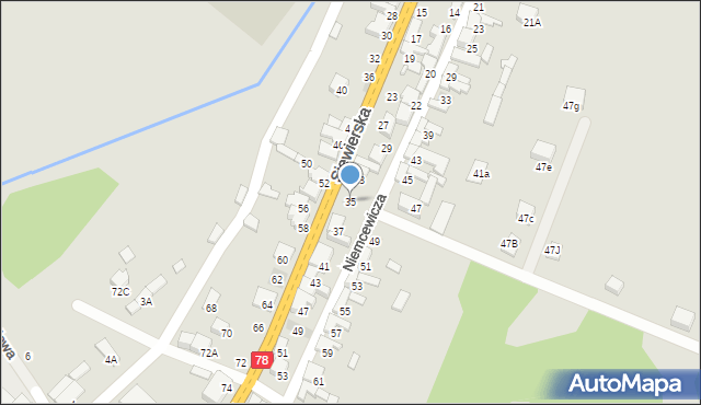 Zawiercie, Siewierska, 35, mapa Zawiercie