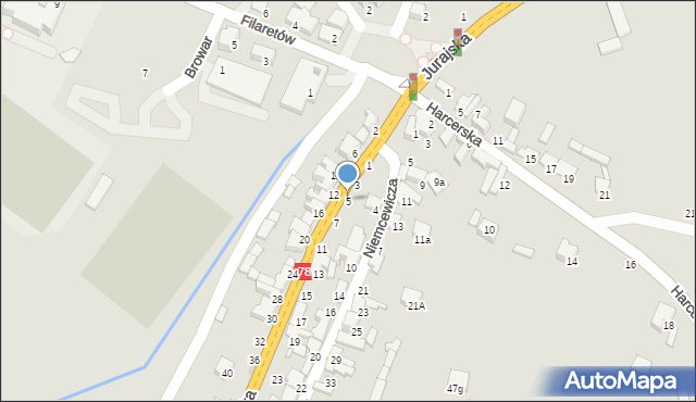 Zawiercie, Siewierska, 5, mapa Zawiercie