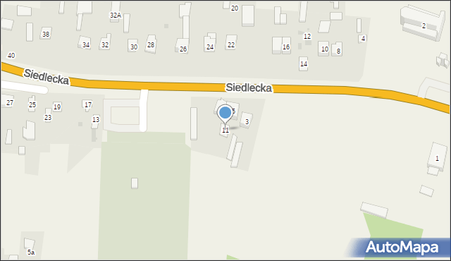 Zbuczyn, Siedlecka, 11, mapa Zbuczyn