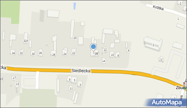 Zbuczyn, Siedlecka, 18, mapa Zbuczyn