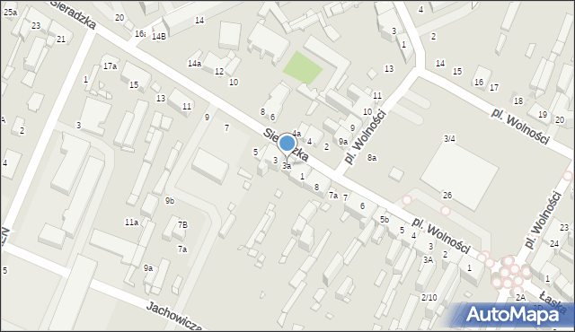 Zduńska Wola, Sieradzka, 3a, mapa Zduńska Wola