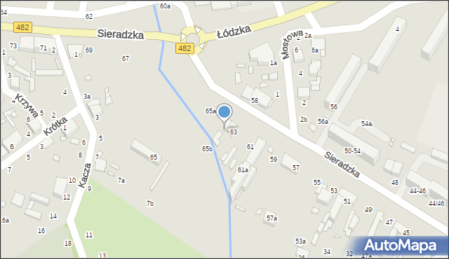 Zduńska Wola, Sieradzka, 63a, mapa Zduńska Wola