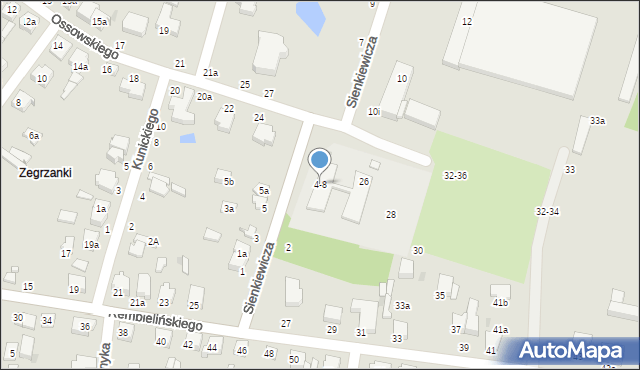 Zgierz, Sienkiewicza Henryka, 4-8, mapa Zgierz