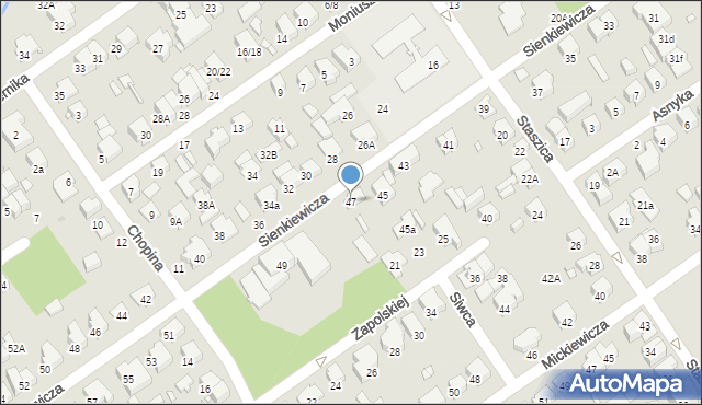 Zielonka, Sienkiewicza Henryka, 47, mapa Zielonka