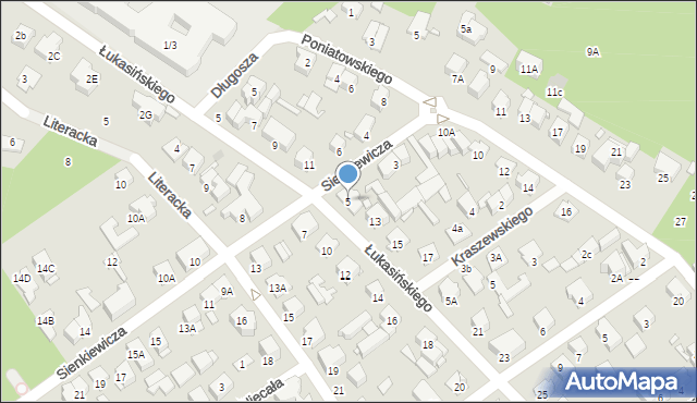 Zielonka, Sienkiewicza Henryka, 5, mapa Zielonka