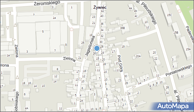 Żywiec, Sienkiewicza Henryka, 17, mapa Żywiec