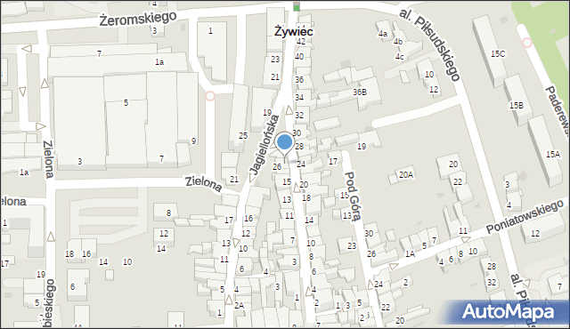 Żywiec, Sienkiewicza Henryka, 19, mapa Żywiec