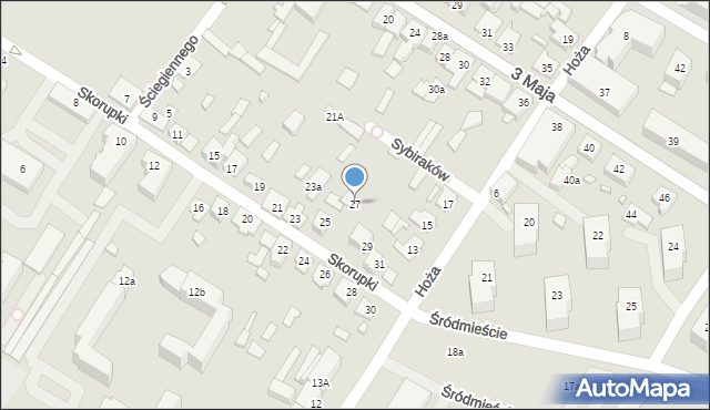 Augustów, Skorupki Ignacego Jana, ks., 27, mapa Augustów