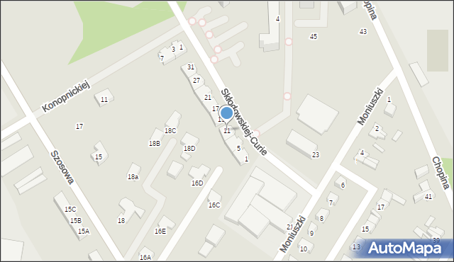 Barlinek, Skłodowskiej-Curie Marii, 11, mapa Barlinek