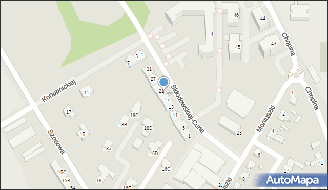 Barlinek, Skłodowskiej-Curie Marii, 19, mapa Barlinek