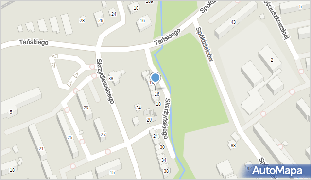 Bielsko-Biała, Skarżyńskiego Stanisława, 14, mapa Bielsko-Białej