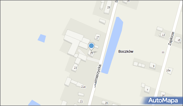 Boczków, Skalmierzycka, 25, mapa Boczków