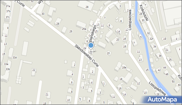 Bogatynia, Skłodowskiej-Curie Marii, 22, mapa Bogatynia