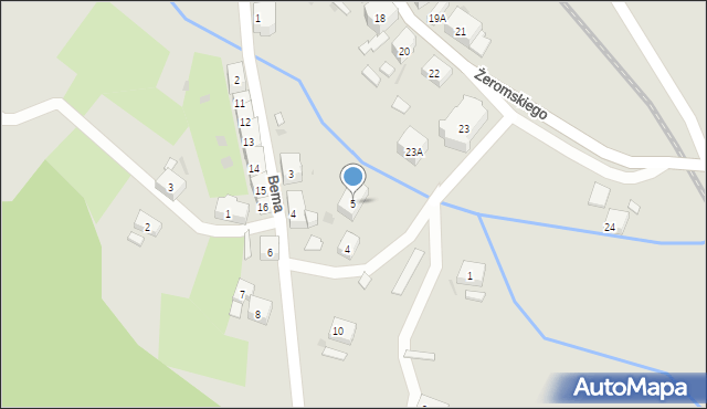 Boguszów-Gorce, Skargi Piotra, ks., 5, mapa Boguszów-Gorce