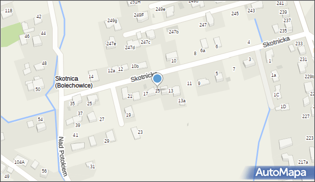Bolechowice, Skotnicka, 15, mapa Bolechowice