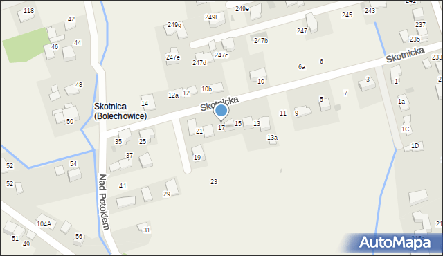 Bolechowice, Skotnicka, 17, mapa Bolechowice