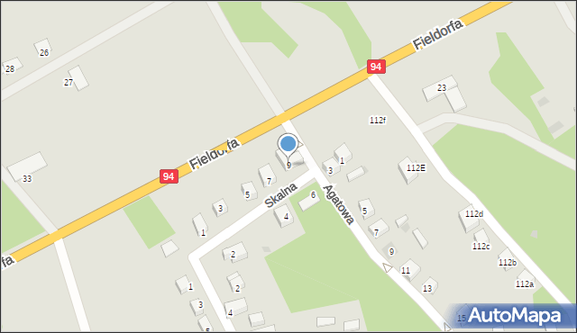 Bolesławiec, Skalna, 9, mapa Bolesławca