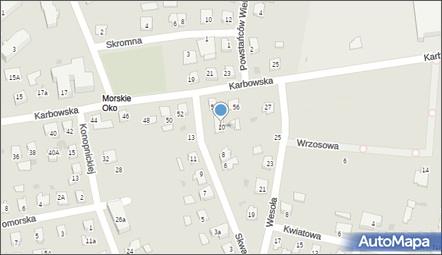 Brodnica, Skwarna, 10, mapa Brodnica