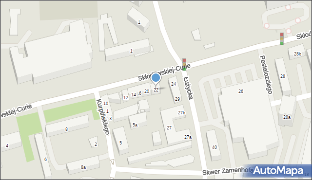 Bydgoszcz, Skłodowskiej-Curie Marii, 22, mapa Bydgoszczy