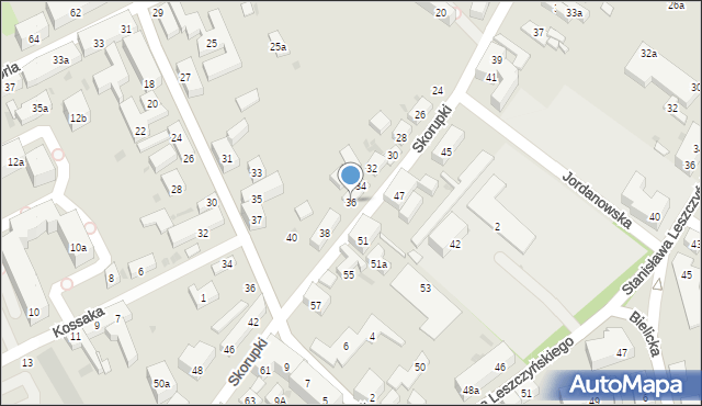 Bydgoszcz, Skorupki Ignacego Jana, ks., 36, mapa Bydgoszczy