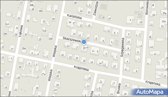 Bydgoszcz, Skarszewska, 13, mapa Bydgoszczy