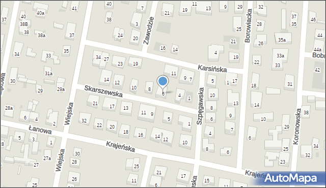 Bydgoszcz, Skarszewska, 6, mapa Bydgoszczy