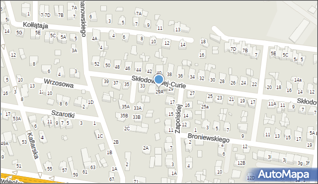 Chełm, Skłodowskiej-Curie Marii, 29A, mapa Chełma