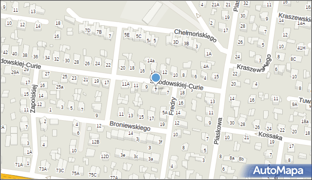 Chełm, Skłodowskiej-Curie Marii, 7, mapa Chełma