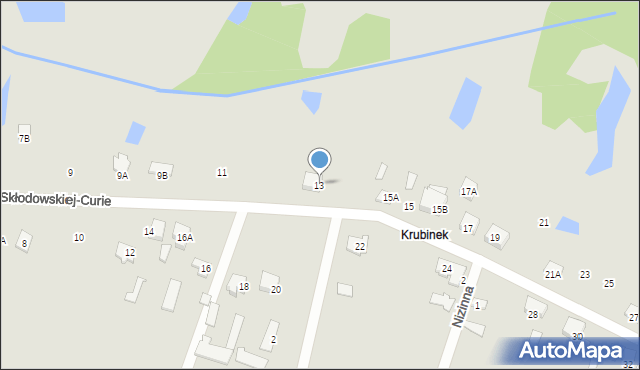 Ciechanów, Skłodowskiej-Curie Marii, 13, mapa Ciechanów