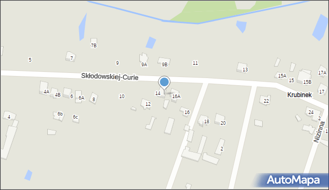 Ciechanów, Skłodowskiej-Curie Marii, 14A, mapa Ciechanów