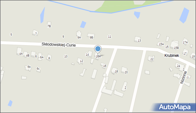 Ciechanów, Skłodowskiej-Curie Marii, 16A, mapa Ciechanów