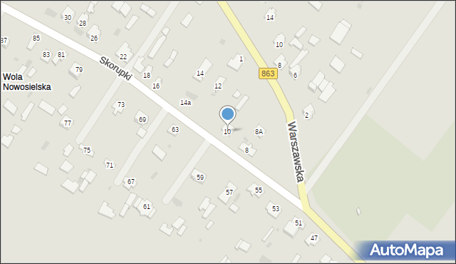 Cieszanów, Skorupki Ignacego Jana, ks., 10, mapa Cieszanów