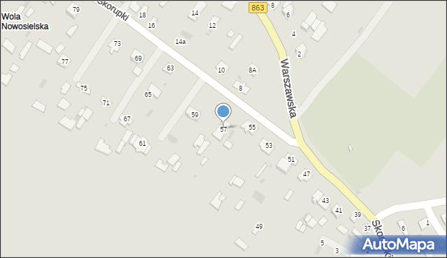 Cieszanów, Skorupki Ignacego Jana, ks., 57, mapa Cieszanów