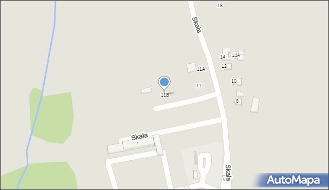 Ćmielów, Skała, 11B, mapa Ćmielów