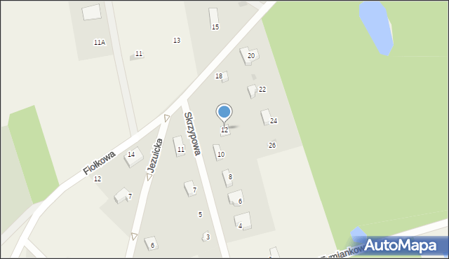 Czapielsk, Skrzypowa, 12, mapa Czapielsk