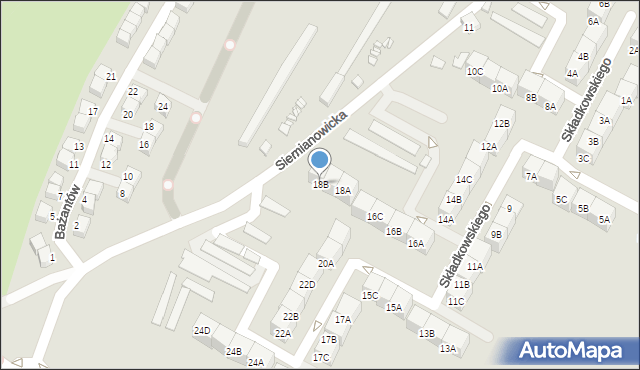 Czeladź, Składkowskiego, 18B, mapa Czeladź