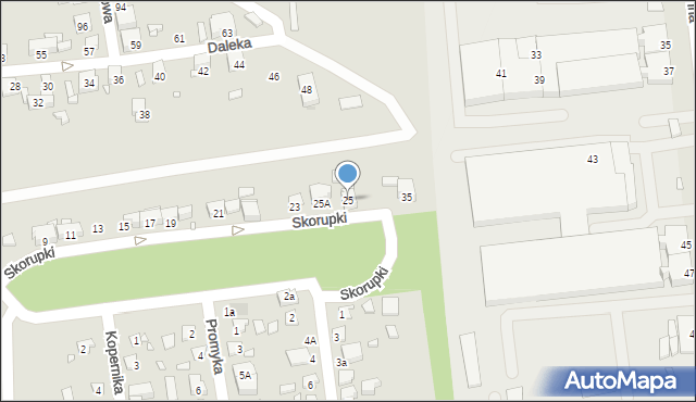 Czeladź, Skorupki Ignacego Jana, ks., 25, mapa Czeladź